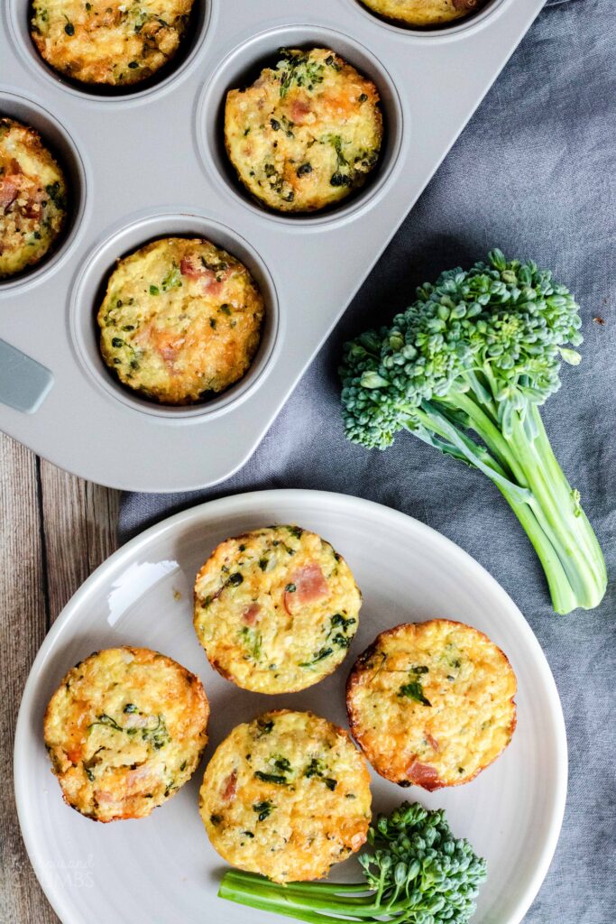 Quinoa Breakfast Cups - Broccoli, Ham, Cheddar from A Thousand Crumbs (8 of 9)
