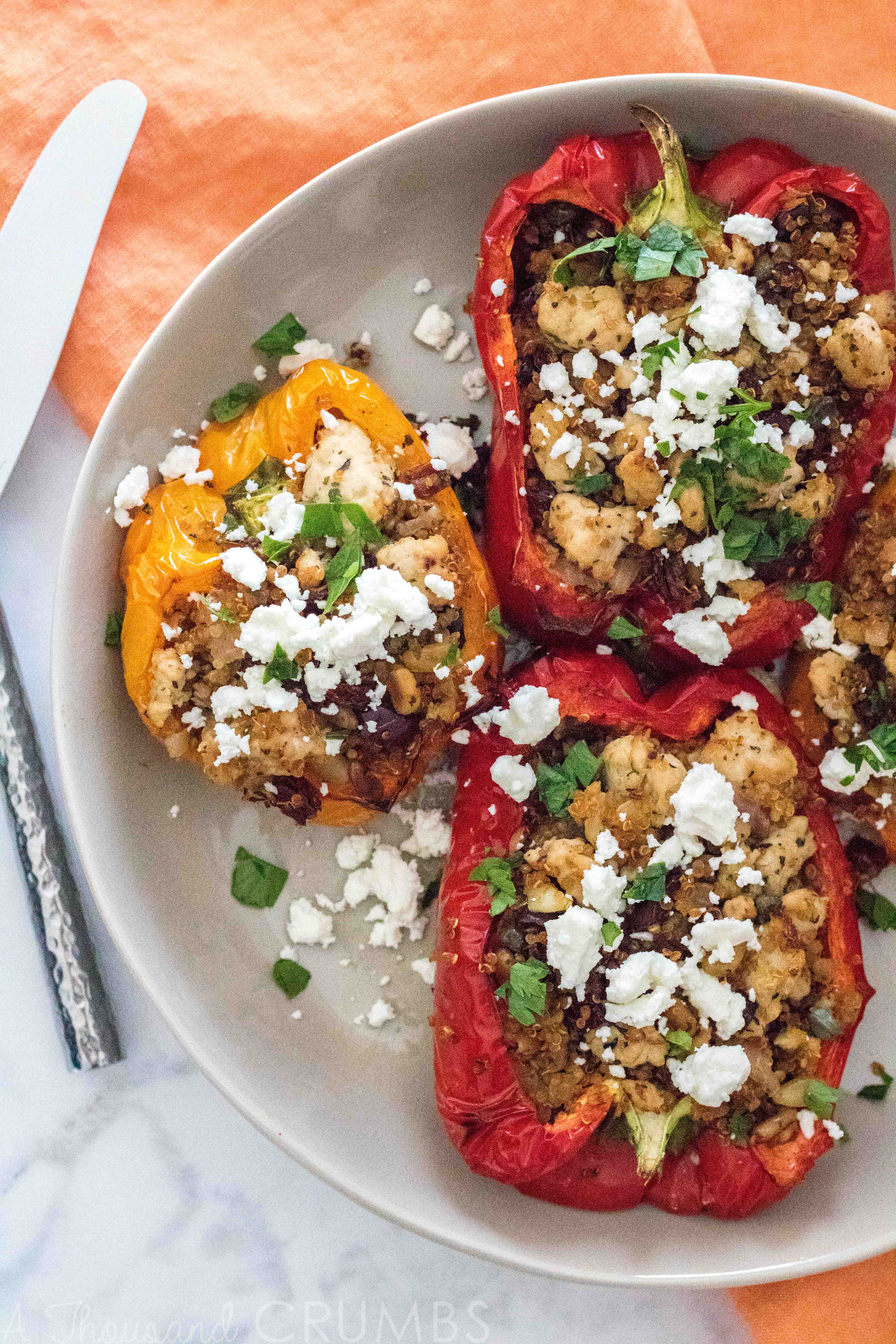 Mediterranean Turkey and Quinoa Stuffed Peppers from A Thousand Crumbs (3 of 4)