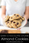 Dark Chocolate Chunk Almond Cookies