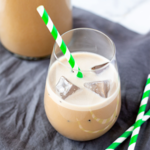 A healthy alternative to traditional store-bought Irish cream, this recipe has no fillers and no refined sugar. It is the perfect dairy-free Irish cream recipe that is just as delicious over ice as it is in your favorite coffee beverage. #athousandcrumbs #irishcream #dairyfree #paleo #vegan #stpatricksdayrecipe